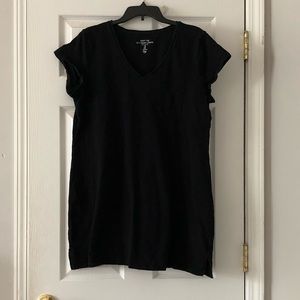GAP Black Easy Tee Short Sleeve Cotton Dress